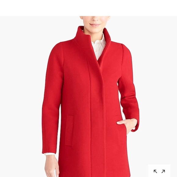 Jcrew Factory City Coat Spectrum Red 